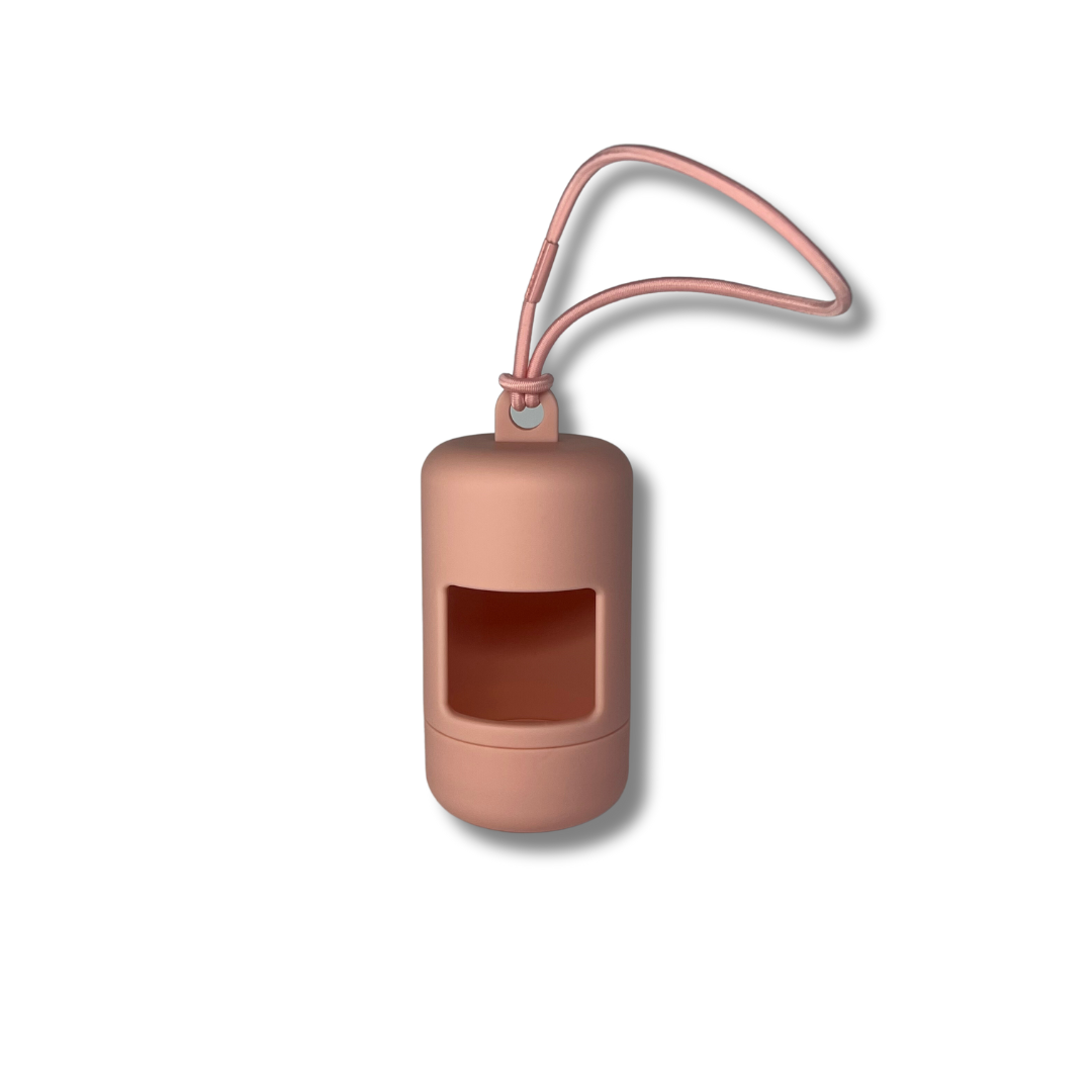 Dusty Pink Poop Bag Holder - FINAL SALE
